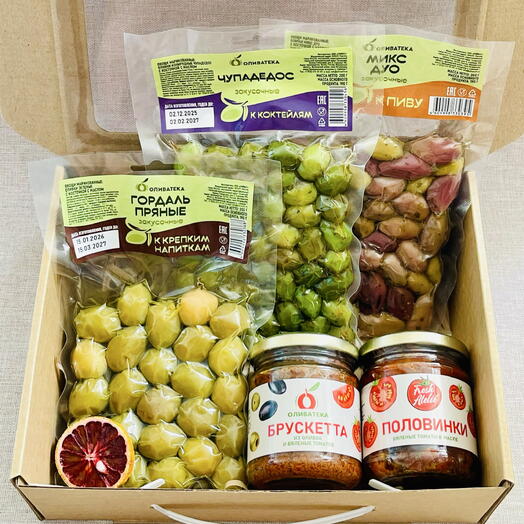 «Оливковое наслаждение» — гастрономический подарочный набор