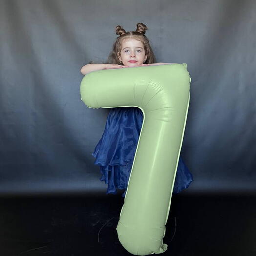 Шар Цифра олива 7