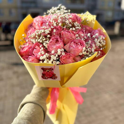 Букет кустовой пионки