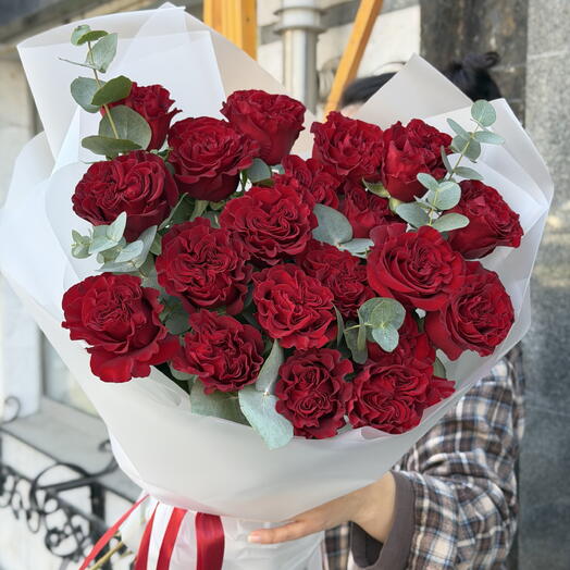 Роскошные розы сорта hearts для неё (21шт)/ Цветы Уфа