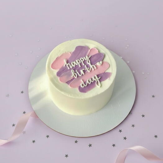 Торт для девушки С днем рождения happy birth day (1 кг)