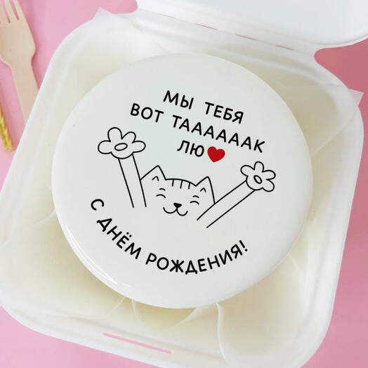 Бенто торт с котом