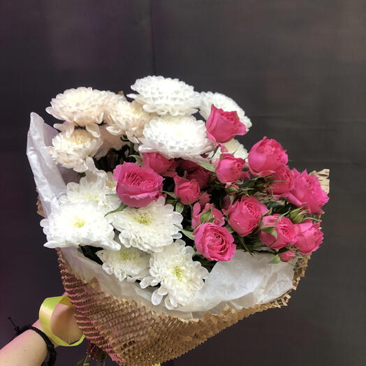 Милый букет в крафте 💐