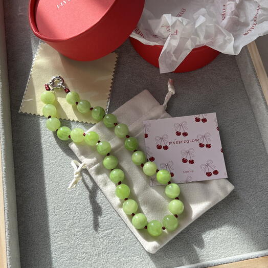 Ожерелье из оникса «Grapes»