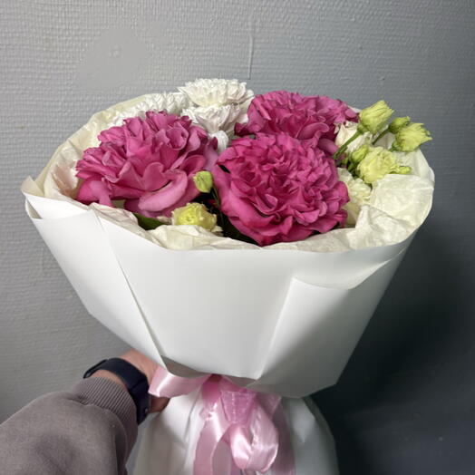 Букет с французскими розами