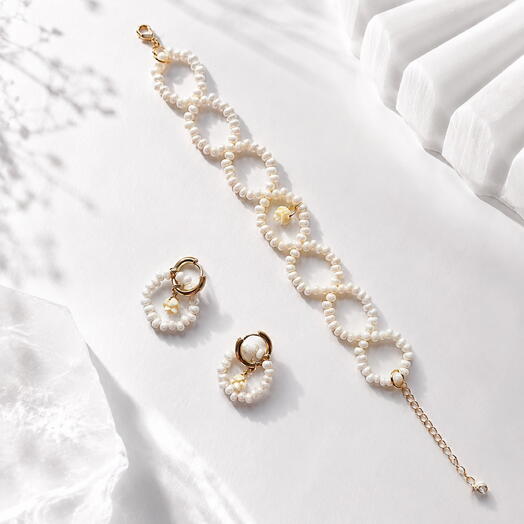 Комплект украшений Pearl rings