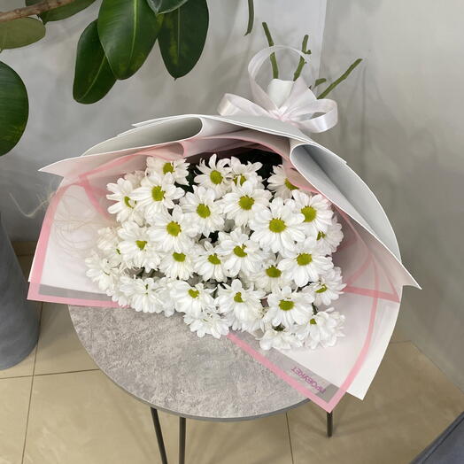 Моно букет ромашек для самой нежной 🌸