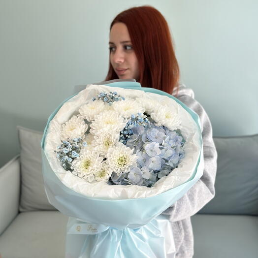 Голубой букетик