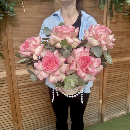 Композиция из французских роз 🌸