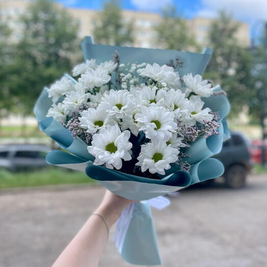 Авторский букет хризантем