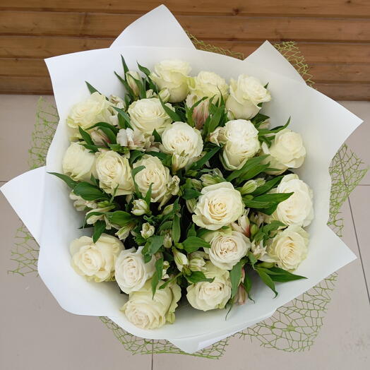Букет из розы и альстромерии 💐💐💐