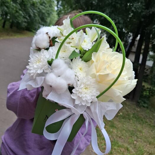 Нежная композиция с розой Мондиаль