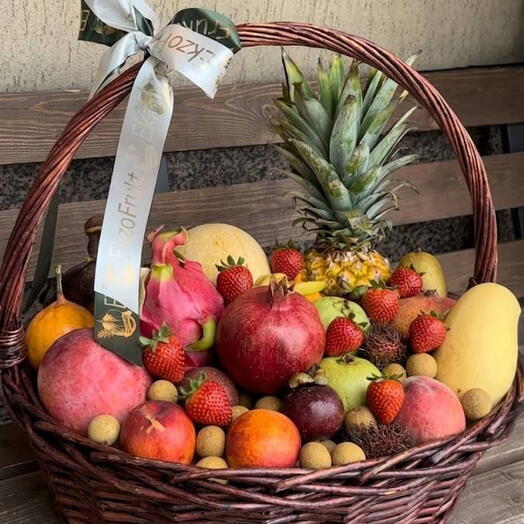 Cesta de fruta mediana (100% exótica)