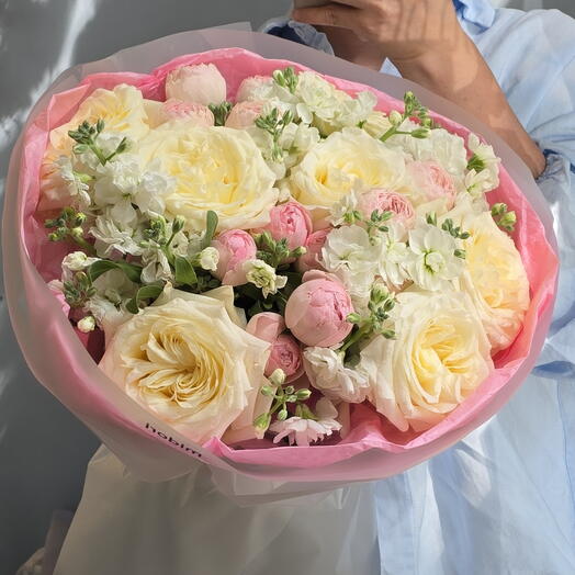 Ароматная маттиола и пионовидные розы 💕