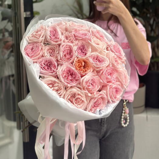 Монобукет / 25 роз Pink O Hara