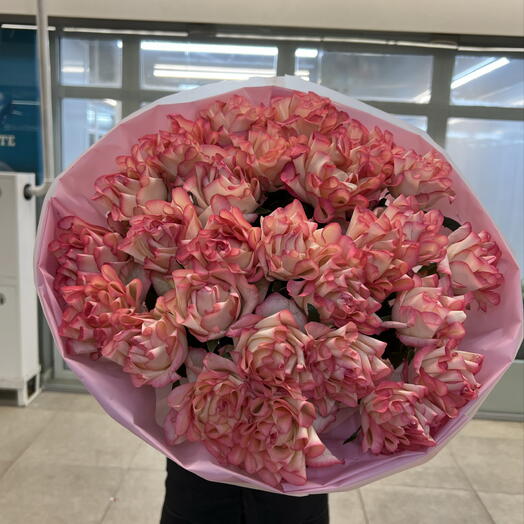 🌹БУКЕТ «ПАРИЖСКИЙ ПОЦЕЛУЙ»: 25 ФРАНЦУЗСКАЯ РОЗА🌹
