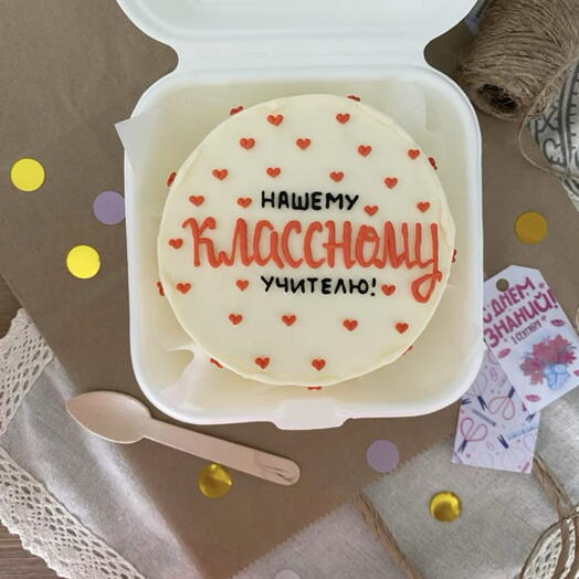 Бенто торт учителю