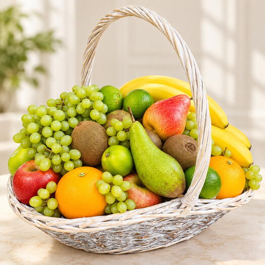 Cesta de frutas de Jardín de Frutas / peso: 6.8 kg / Tamaño: 40*33*66 / fruta fresca / set de regalo / cesta de regalo