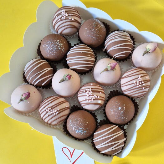 Пирожные Картошка с начинкой в белом и молочном шоколаде, 16 порций