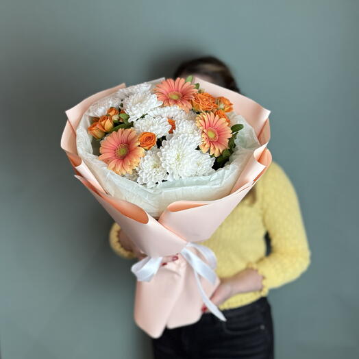 Яркий сборный букет 🧡