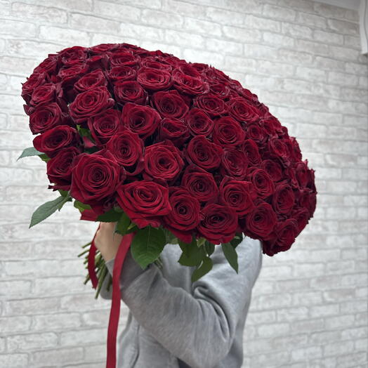 101 красная роза 🌹♥️