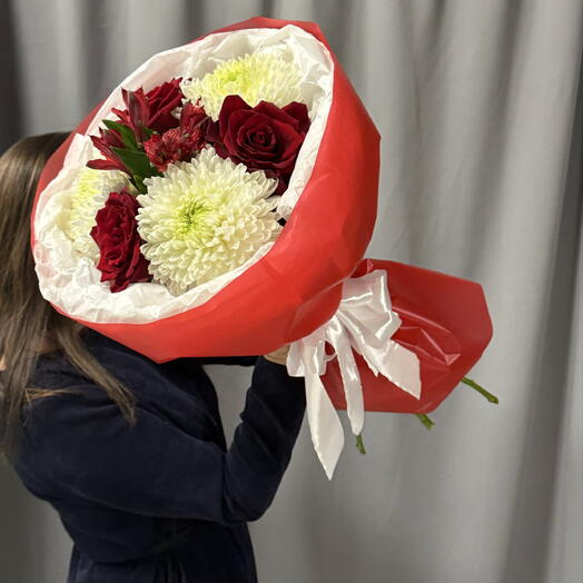 Букет «Бордовый закат»