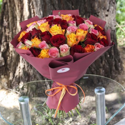 Bouquet of 51 roses "Mix 1"