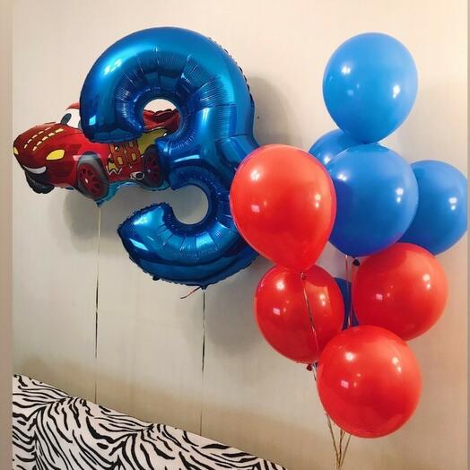 Balloons and a typewriter