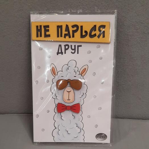 Открытка НЕ ПАРЬСЯ ДРУГ