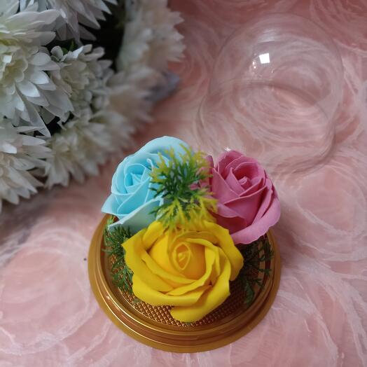 Мыльные розочки в куполе