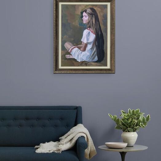 "Девушка" 30*40 см