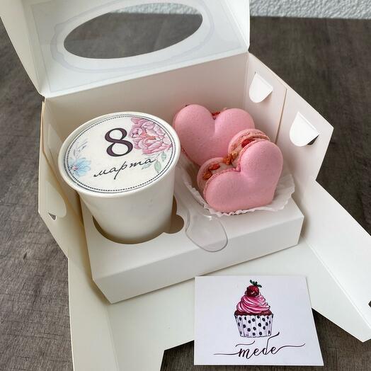 Juego de Cake to go y macarrones
