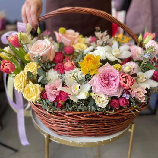 Cesta de flores