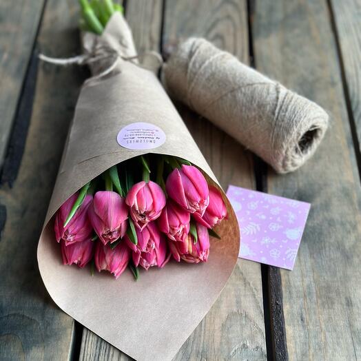 Пионовидные тюльпаны 11 шт