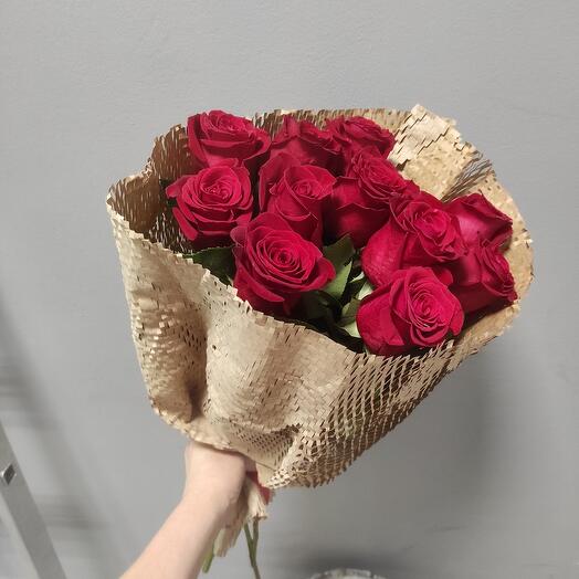 Red roses in crafting