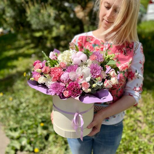 Цветы в коробке