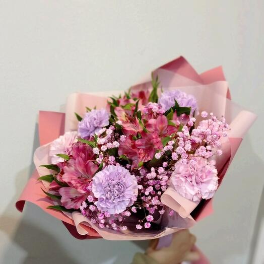 Alstroemeria and dianthus