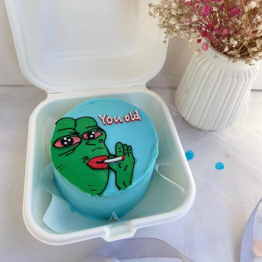 Bento birthday cake for a friend to a friend to a lover to a loved one a joke with a drawing trendy fashionable
