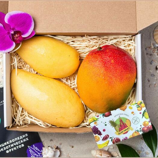 Set de regalo con frutas exóticas "Mangoed"