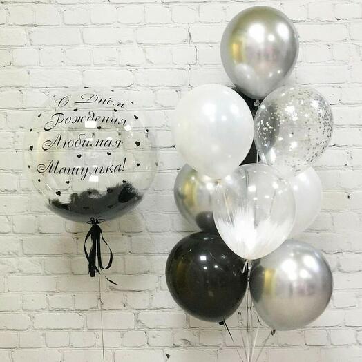 Helium balloons in fountain 69 (10 balloons)