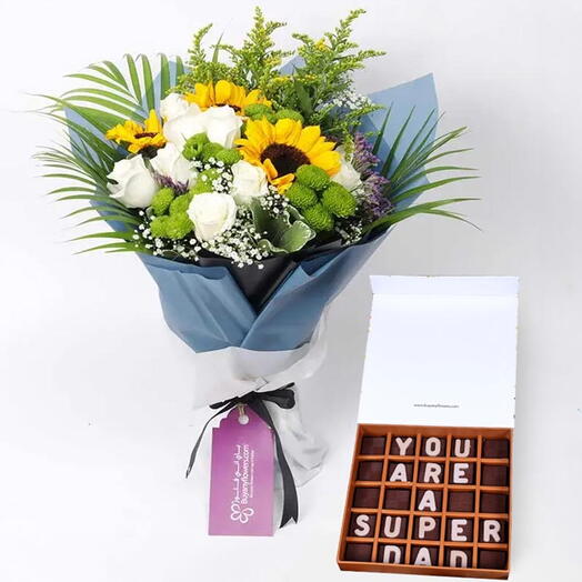 Charisma Flowers and Super Dad Chocolate