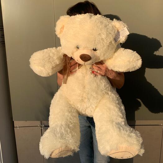 Oso de peluche crema 120 cm