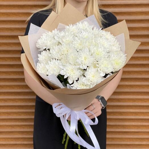 Хризантема 7 штук в крафте