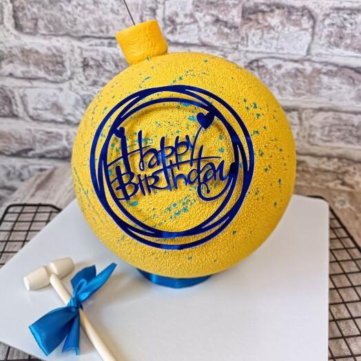 Торт бомба Happy birthday