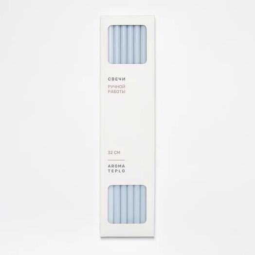 Тонкие свечи THIN AROMATEPLO в наборе из 8 шт в цвете туман