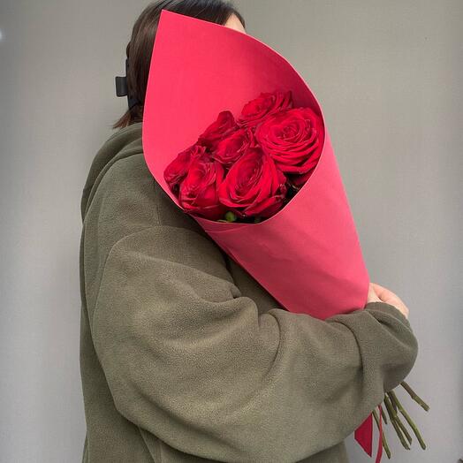 7 красных роз🌹