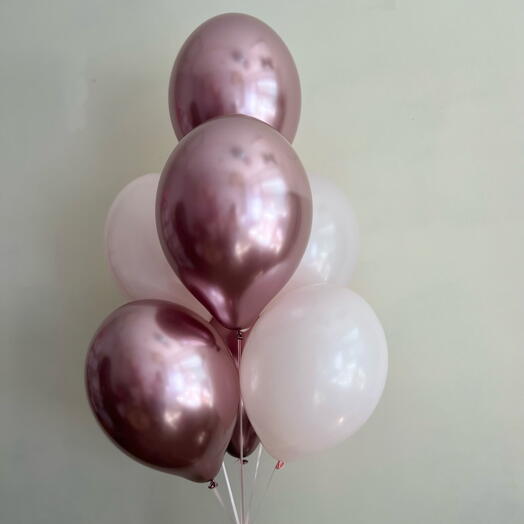 Букет кульок 7шт рожевий