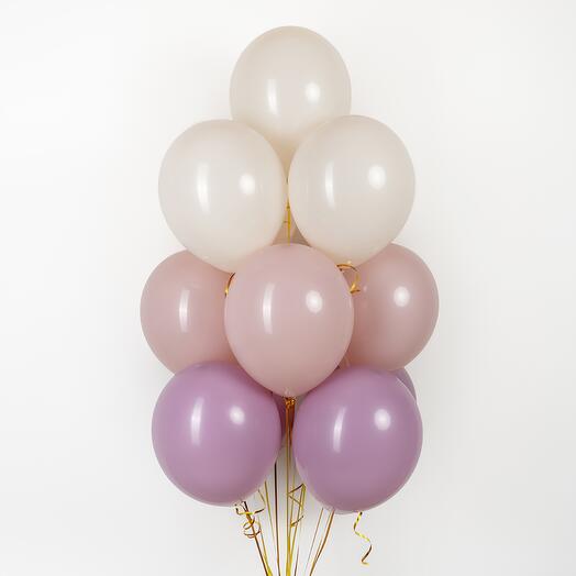 Set of 9 balls "Orchids and clouds"