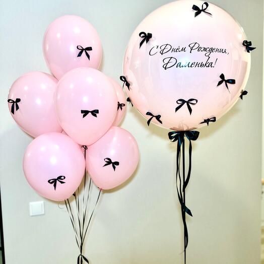 Воздушные шары с бантиками