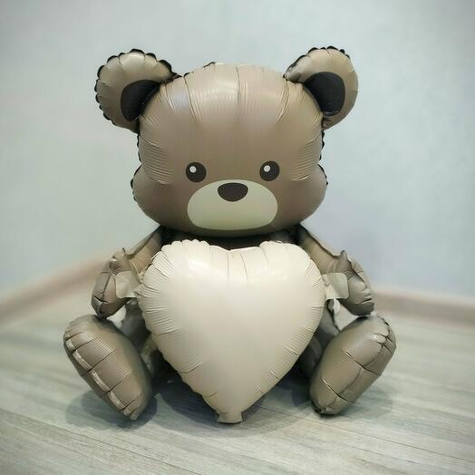 Шар «Мишка с сердцем»